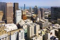 View from the rooftop to the city of San Francisco