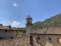 The Campanile and Rooftops of Borgo Sacco Royalty Free Stock Photo