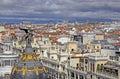 View of rooftops in Madrid Royalty Free Stock Photo