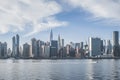 View from from Roosevelt Island to Midtown East buildings. Skyline of East side of Manhattan Royalty Free Stock Photo