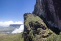 View from Roraima Tepui - Table Mountain - Triple border, Venezu Royalty Free Stock Photo