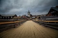 View on Roros church. Norwegian original architecture. Mining to