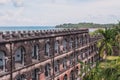 View of Ross island from the roof of the Port Blair prison