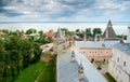 View of Rostov Kremlin and Nero Lake Royalty Free Stock Photo