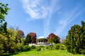 View of Rotunda in Kurpark in Baden. Austria