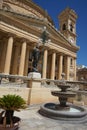 View of the Rotunda of Mosta. Mosta, Malta Royalty Free Stock Photo