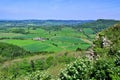 View from Roulston Scar and Sutton Bank, in North Yorkshire, England. Royalty Free Stock Photo