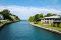 View of Round Lake Channel in Charlevoix, Michigan, USA