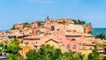 View of Roussillon, a famous town in Provence, France Royalty Free Stock Photo
