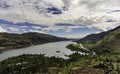 The View from Rowena Crest in the Eastern Columbia Gorge, Oregon, Taken in Spring Royalty Free Stock Photo