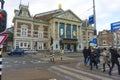 View of the Royal Concertgebouw at Museumplein in Amsterdam