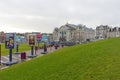 View of the Royal Concertgebouw at Museumplein in Amsterdam