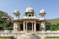 Royal Gaitor Tumbas monument, Gaitor Ki Chhatriyan in Jaipur, India