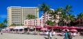 View of the Royal Hawaiian, a Luxury Collection Resort, Waikiki beach