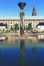 Pool in Royal Library Garden Copenhagen Denmark