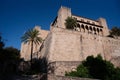 view of the Royal Palace of La Almudaina, Palma, Spain