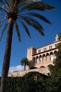 view of the Royal Palace of La Almudaina, Palma, Spain