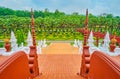 The view from Royal pavilion, Rajapruek park, Chiang Mai, Thailand Royalty Free Stock Photo