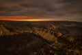 Grand Canyon During moonrise Royalty Free Stock Photo