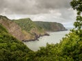 View of the rugged North Devon Coast, England.