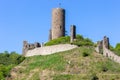 View at the ruin castle Monreal or Philippsburg in Monreal, Eifel Royalty Free Stock Photo