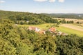 View from the ruin tower Burg Lowenstein . Royalty Free Stock Photo