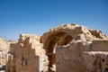 View of the ruined buildings in the ancient Nabataean city of Avdat, now a national Park, in the Negev Desert