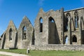 View of the ruins of the Abbey of Saint Mathieu in Brittany Royalty Free Stock Photo