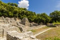 View at ruins of ancient city Butrint in Albania Royalty Free Stock Photo