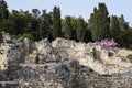 View of the ruins of the ancient Greek city of Chersonesos on the Crimean Peninsula Royalty Free Stock Photo