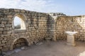 Ruins of the ancient Greek city of Chersonesos on the Crimean Peninsula Royalty Free Stock Photo