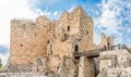 View at the ruins of Arabic Fort Ajloun - Jordan Royalty Free Stock Photo