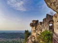 View from the castle of Les-baux-de-provence. Royalty Free Stock Photo