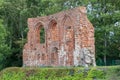 View of the ruins of the church in Trzesacz in Poland