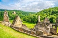 View at the Ruins of Commarque castle and Chapel of Saint Jean - France