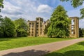 A view of the ruins of the first Hardwick Hall, Derbyshire, UK