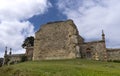 View of the ruins of the Gothic cemetery in the Cantabrian town of Comillas.