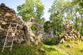 View of The Ruins of Helme Order Castle Royalty Free Stock Photo