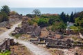 View of the ruins of the historic city of Byblos. Lebanon Royalty Free Stock Photo