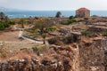 View of the ruins of the historic city of Byblos. Lebanon Royalty Free Stock Photo