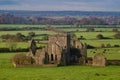 View of ruins of an Hore Abbey in Cashel, Ireland Royalty Free Stock Photo