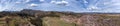 View of the ruins of the Inca temple of Chinchero in Cusco. Panoramic