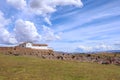 View of the ruins of the Inca temple of Chinchero in Cusco