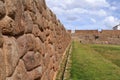 View of the ruins of the Inca temple of Chinchero in Cusco