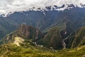 View of the ruins of Machu Picchu