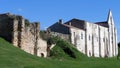 Ruins at the site of the former Maillezais Abbey and Cathedral. Erance, Royalty Free Stock Photo