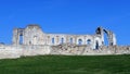 Ruins at the site of the former Maillezais Abbey. Royalty Free Stock Photo