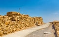 View on ruins of Masada fortress - Judaean Desert, Israel Royalty Free Stock Photo