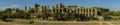 View of the ruins of the palace of Domitian on the Palatine Hill Palatino