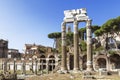 View of the ruins of Roman forum in Rome